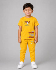 Kids Matching Set | Polo - Yellow