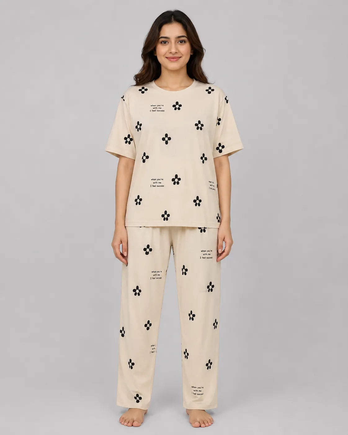 Moonlight Blossom Pajama Set