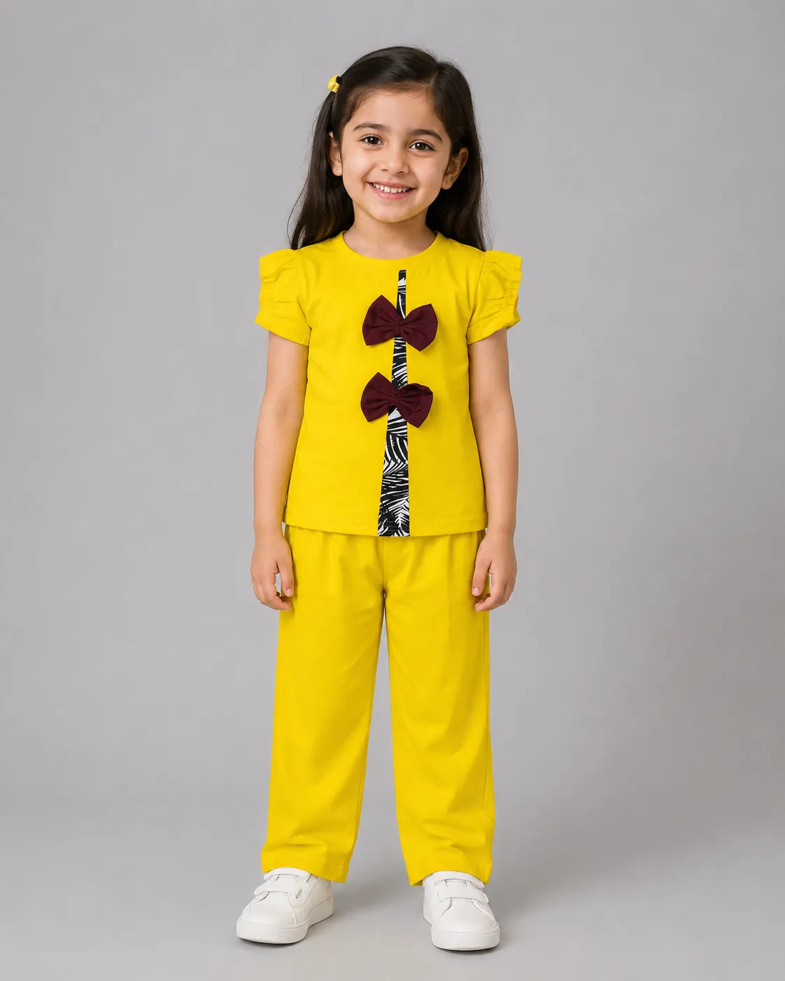 Twinkle Bow Co-Ord Set - Yellow