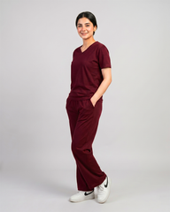 Luna Lounge Set - Maroon