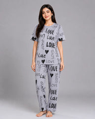 Grey Pure Love Pajama Set