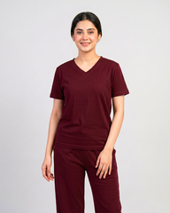 Luna Lounge Set - Maroon