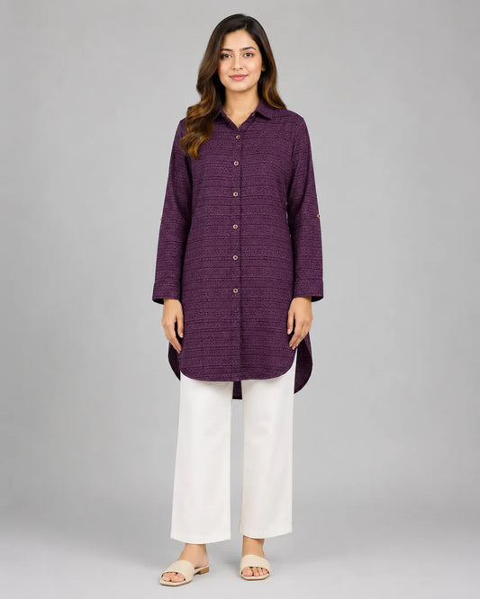 Maroon Mosaic Tunic (ONLY UPPER WEAR)