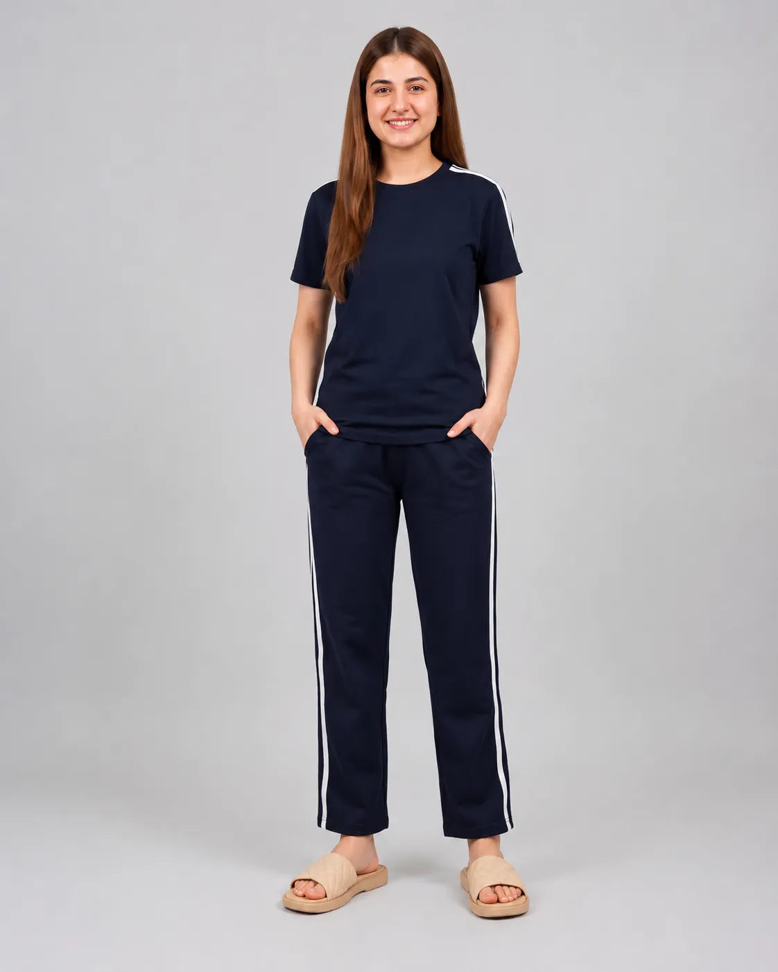 Turkish Panel Lounge Set - Navy Blue