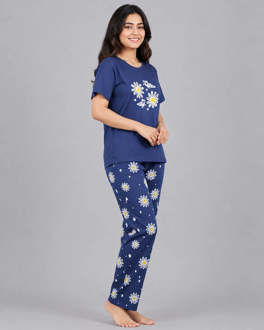 Blue Garden Pajama Set