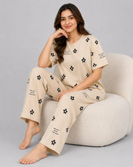 Moonlight Blossom Pajama Set