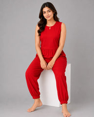 Classic Jumpsuit - Red
