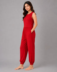 Classic Jumpsuit - Red