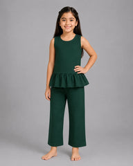 Plain Bloom Sando Set - Dark Green