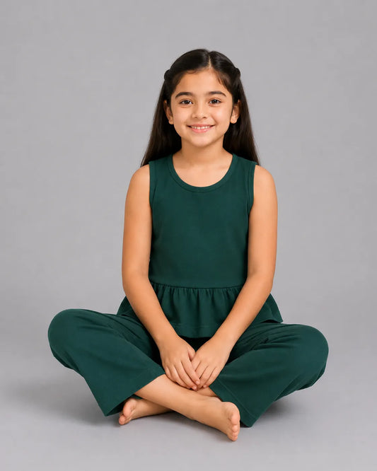 Plain Bloom Sando Set - Dark Green