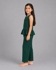 Plain Bloom Sando Set - Dark Green
