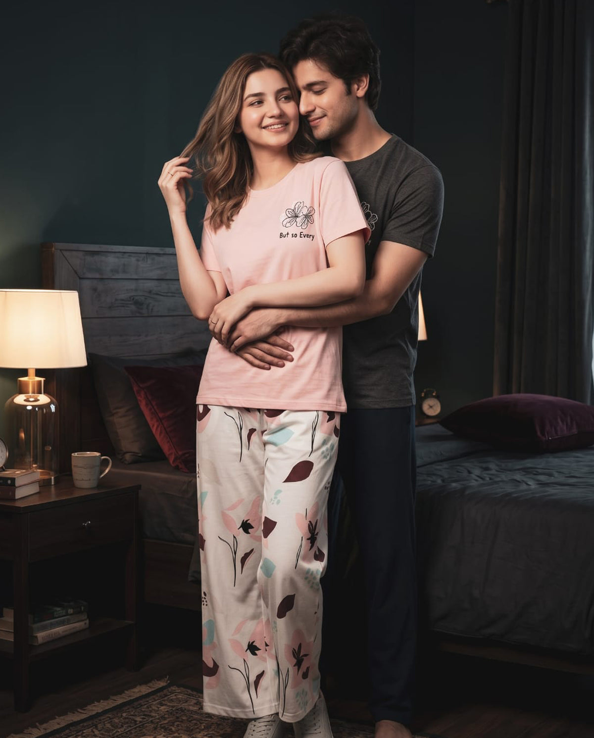 Rosy Blossom Pajama Set