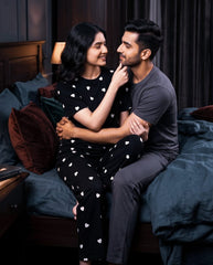 Midnight Hearts Pajama Set
