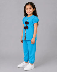 Twinkle Bow Co-Ord Set - Sky Blue