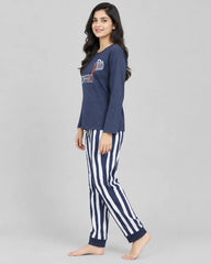 Coffee Comfort Pajama Set - Blue