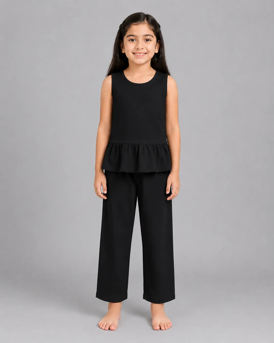 Plain Bloom Sando Set - Black