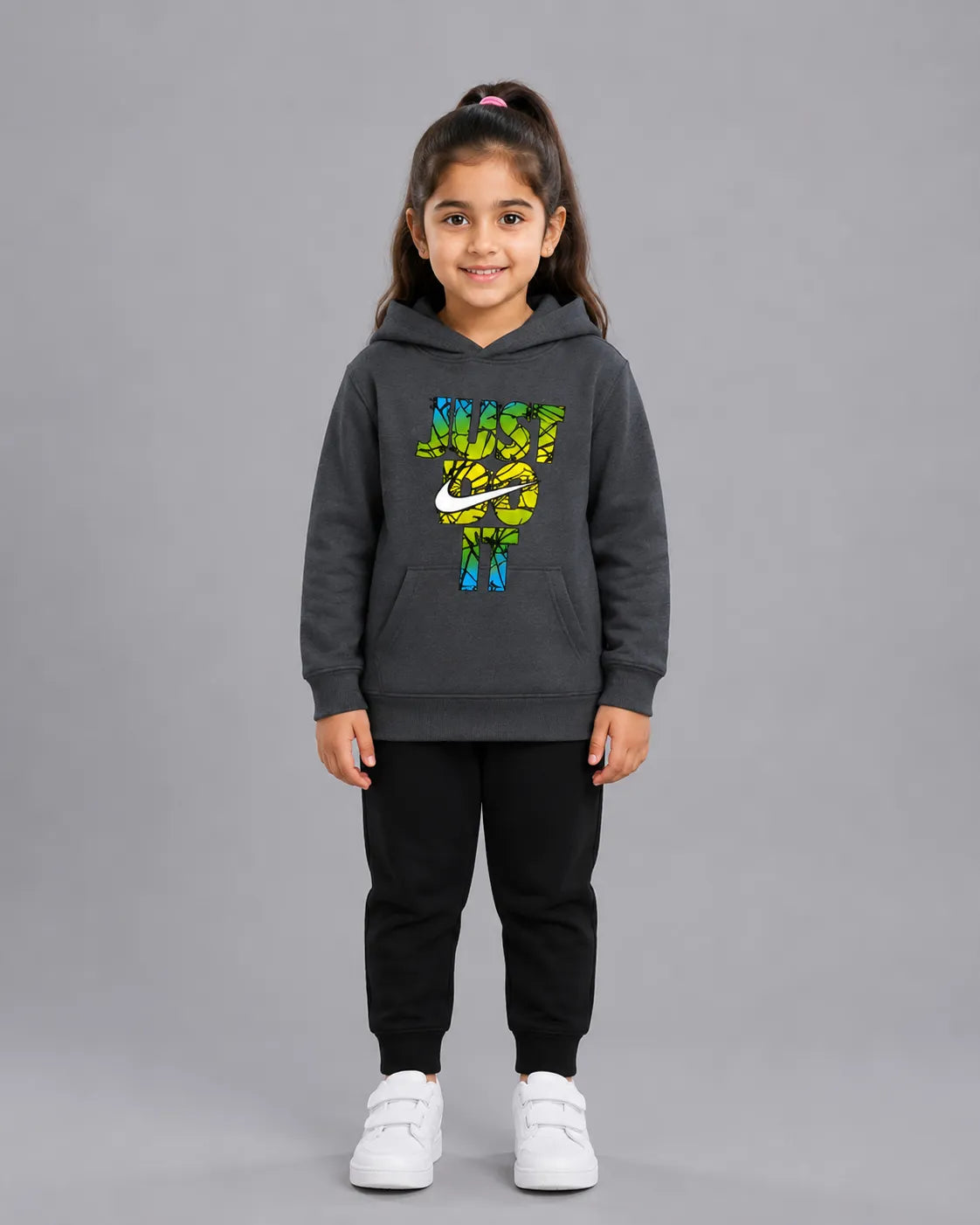Kids Winter Hoodie Set | Just do it Printed
