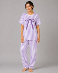 Bow Bliss Nightwear - Purple