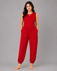 Classic Jumpsuit - Red