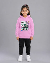 Kids Winter Hoodie Set | Dinosaur World Printed