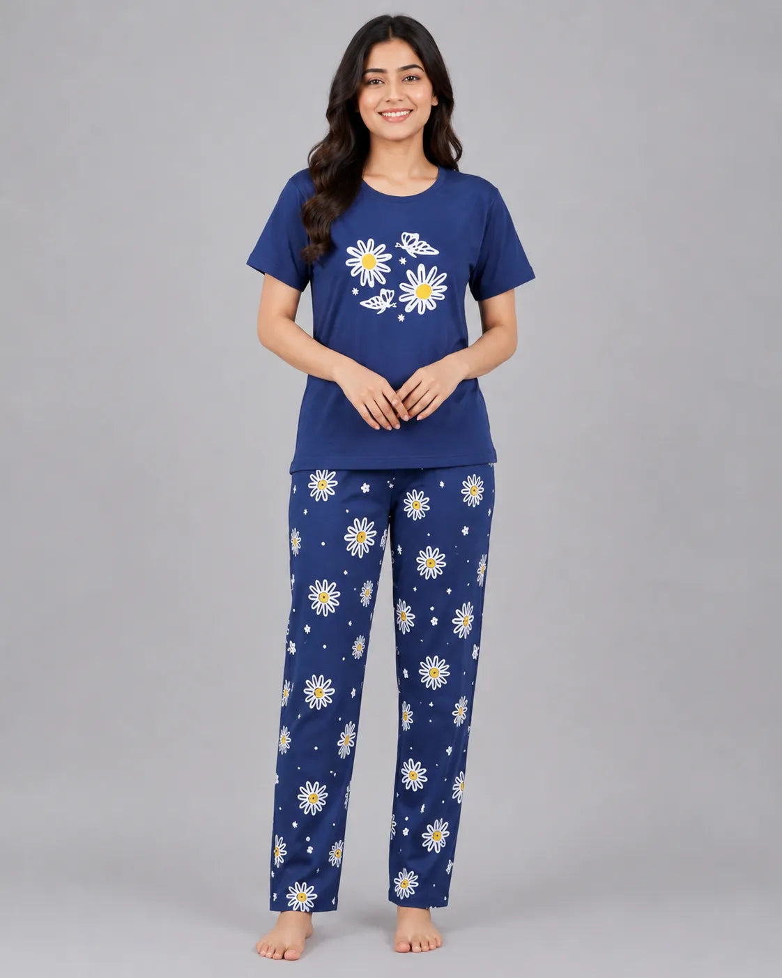Blue Garden Pajama Set