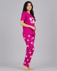 Pink Garden Pajama Set