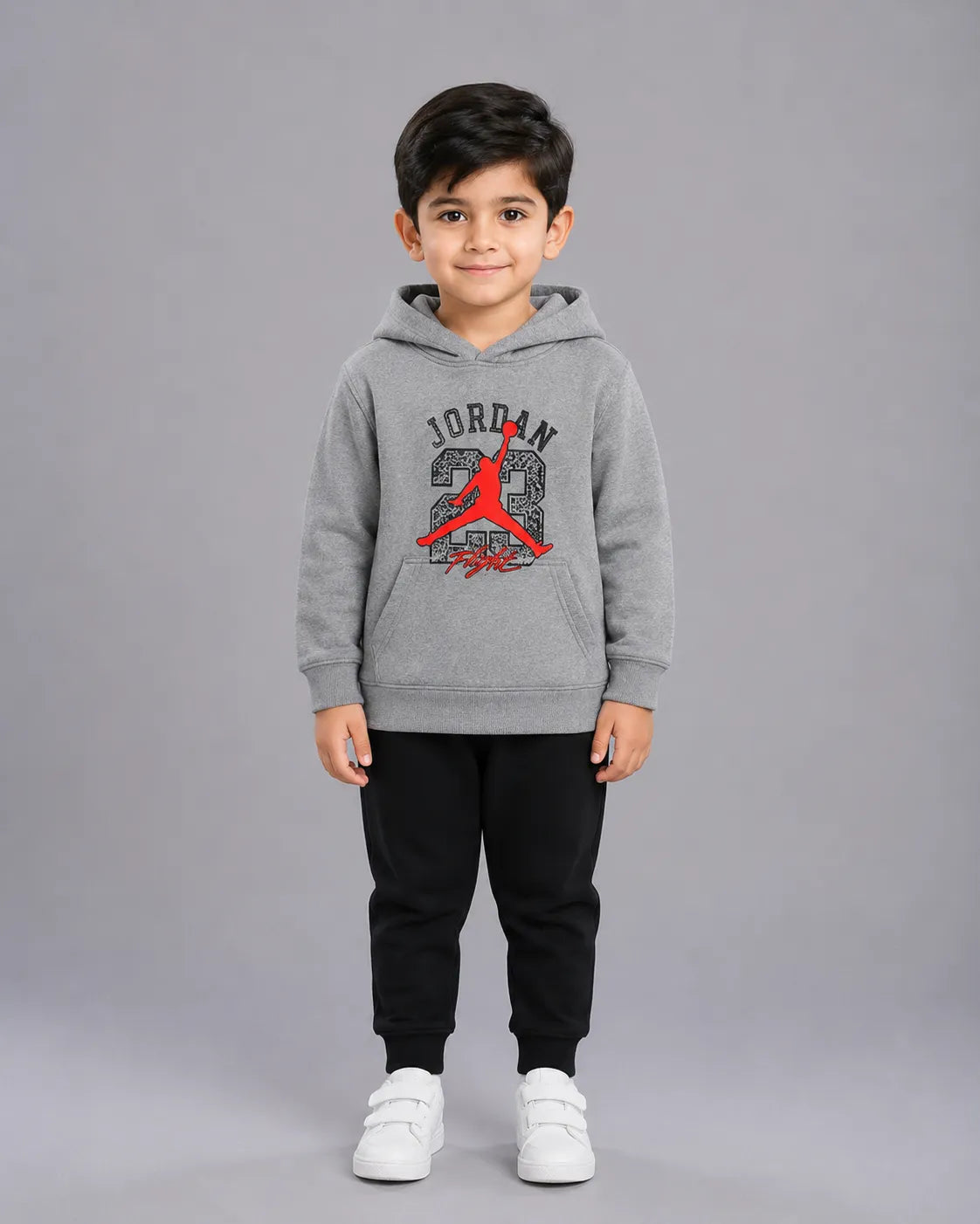 Kids Winter Hoodie Set | J 23 Printed