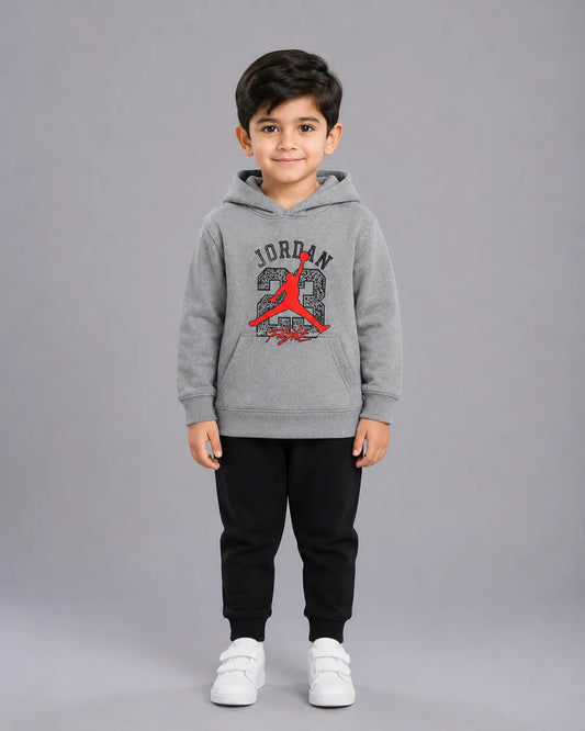 Kids Winter Hoodie Set | J 23 Printed
