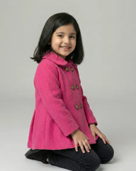 Girls Hot Pink Coat