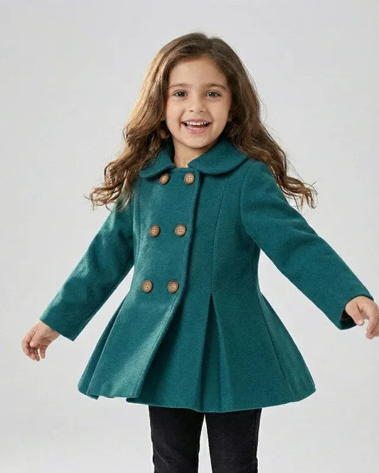 Girls Teal Green Coat