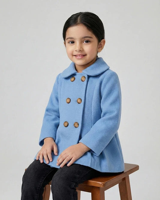 Girls Sky Blue Coat