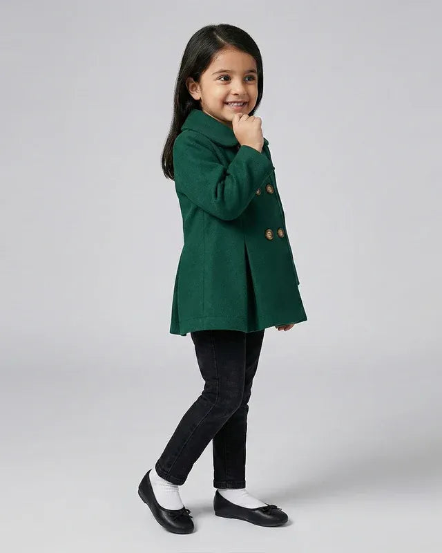 Girls Emerald Green Coat