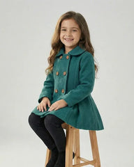 Girls Teal Green Coat