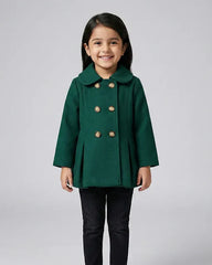 Girls Emerald Green Coat