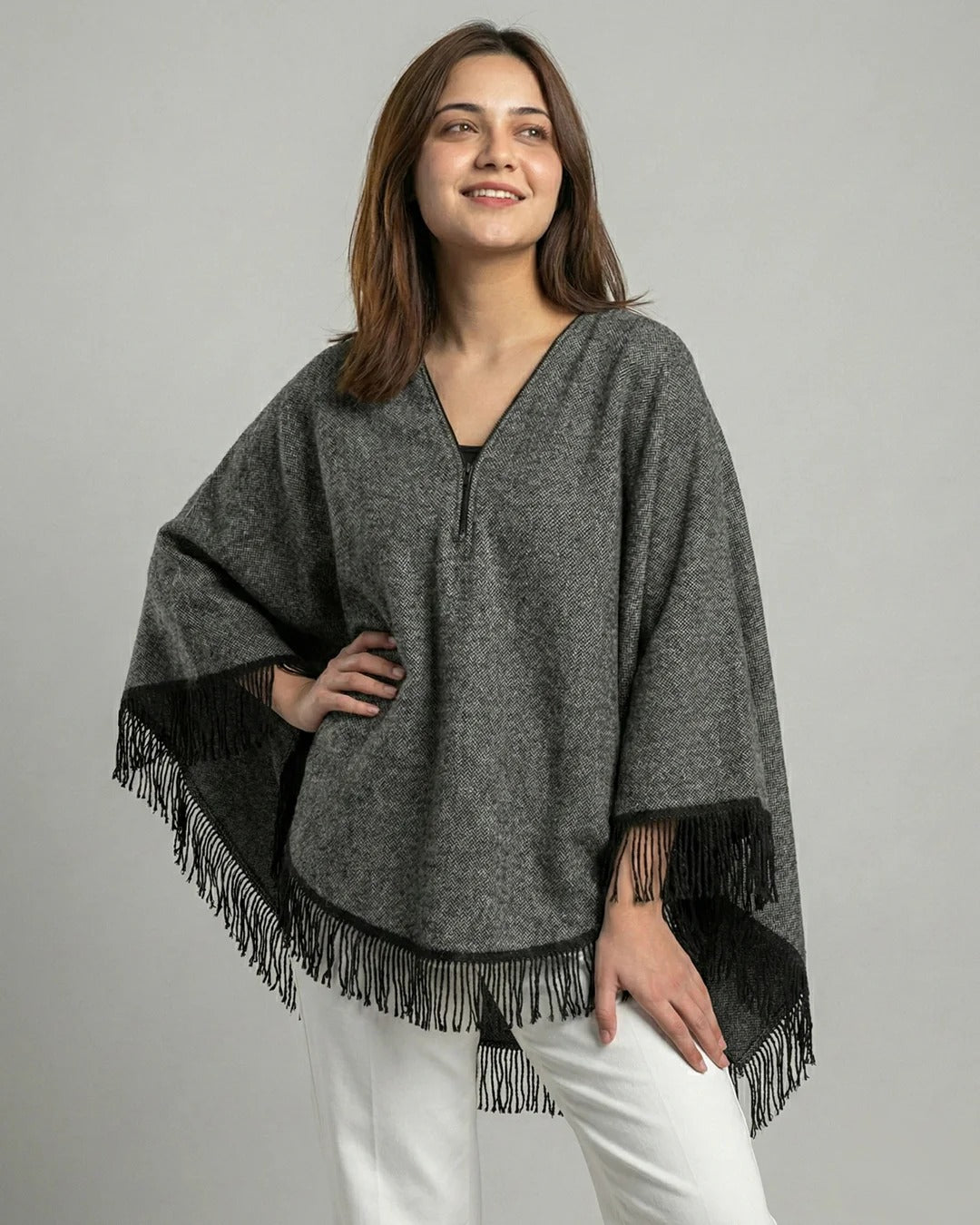 Eagle Zipper Cape Poncho