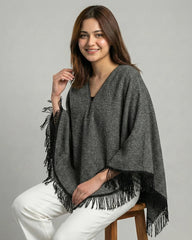 Eagle Zipper Cape Poncho