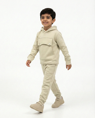 Premium Kids Pistachio Fleece Hoodie & Jogger Set