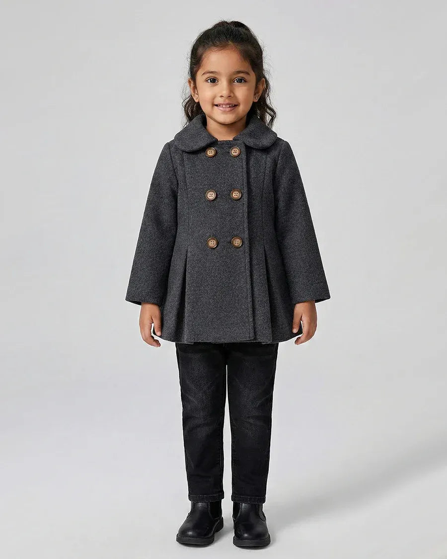 Girls Charcoal Grey Coat