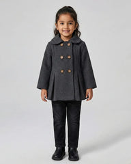 Girls Charcoal Grey Coat