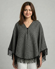 Eagle Zipper Cape Poncho