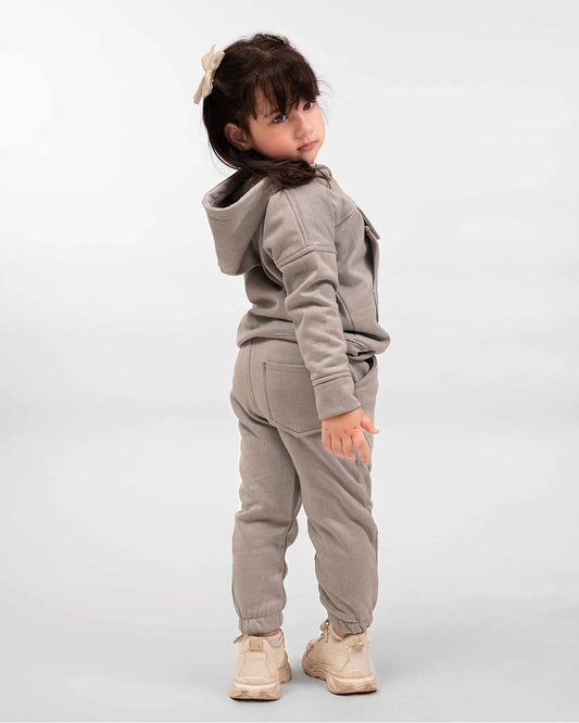 Mocha Grey Comfort Set – Unisex Winter Fleece Wear
