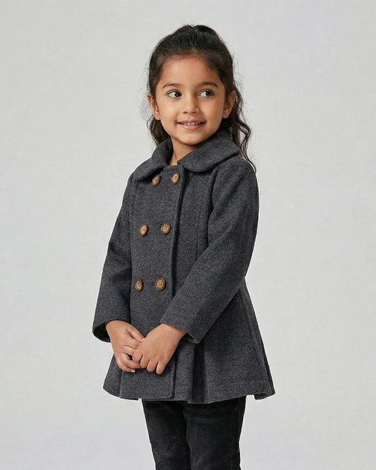 Girls Charcoal Grey Coat