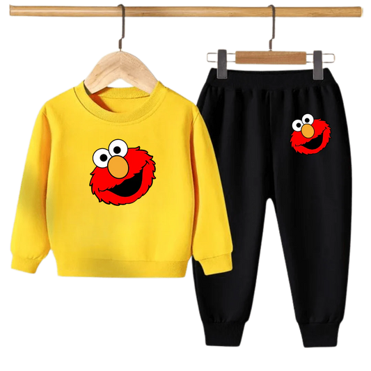 Kids Winter Sweat Shirt Set | Elmo Face Printed