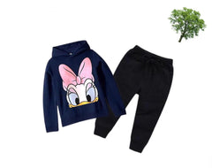 Kids Winter Hoodie Set | Duckling Printed