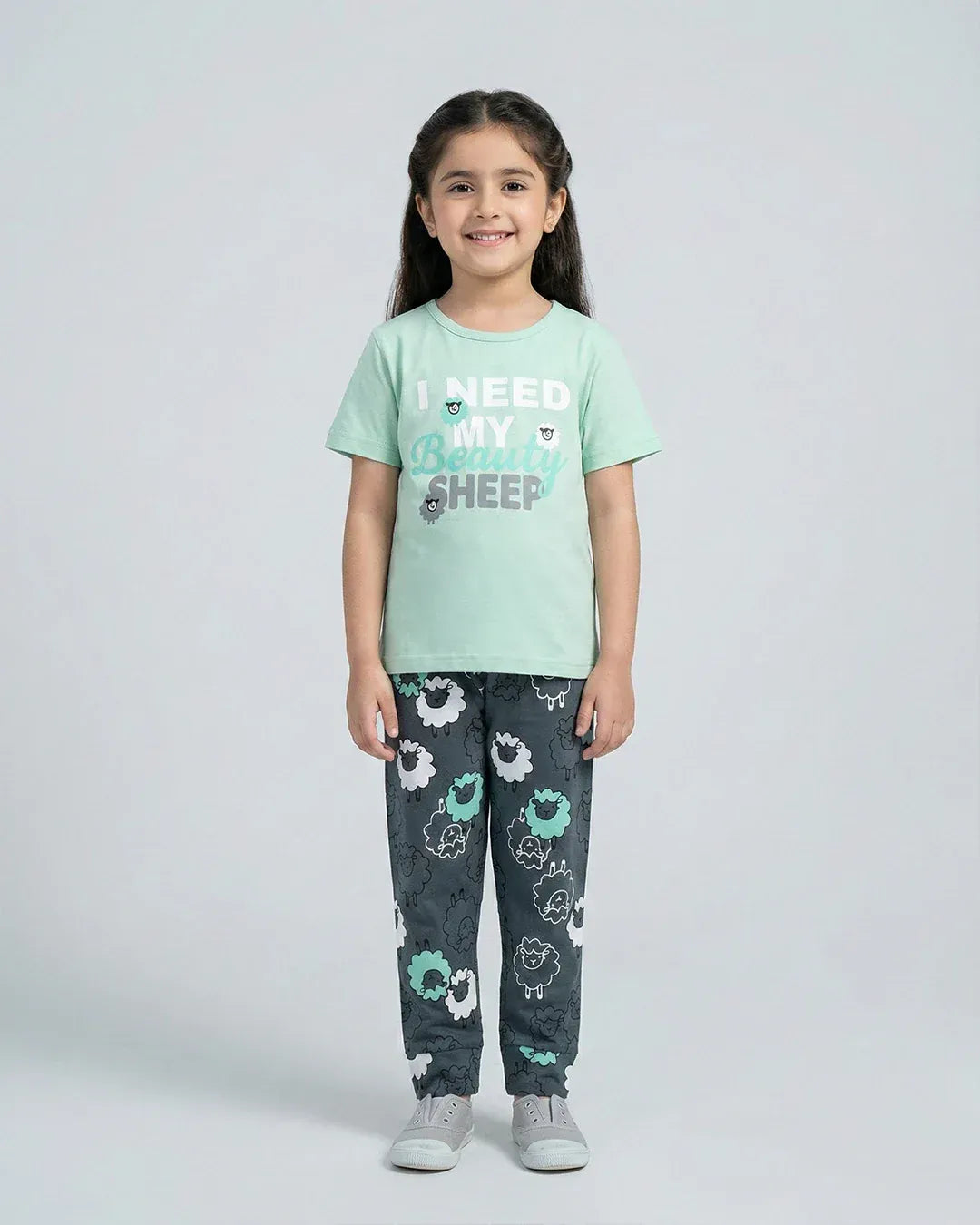 Mint Sheep Pajama Set