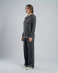 Winter Button Bottom Tracksuit | GREY