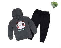 Kids Winter Hoodie Set | Panda Printed