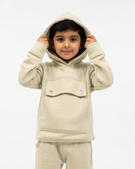 Premium Kids Pistachio Fleece Hoodie & Jogger Set