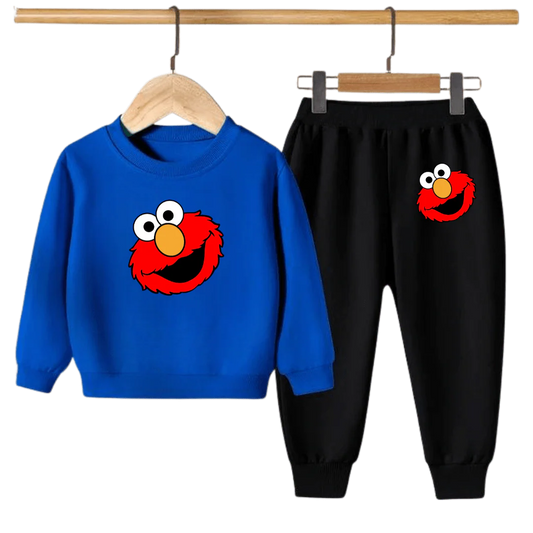 Kids Winter Sweat Shirt Set | Elmo Face Printed