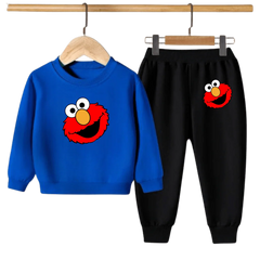 Kids Winter Sweat Shirt Set | Elmo Face Printed